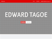 Tablet Screenshot of edwardtagoe.com